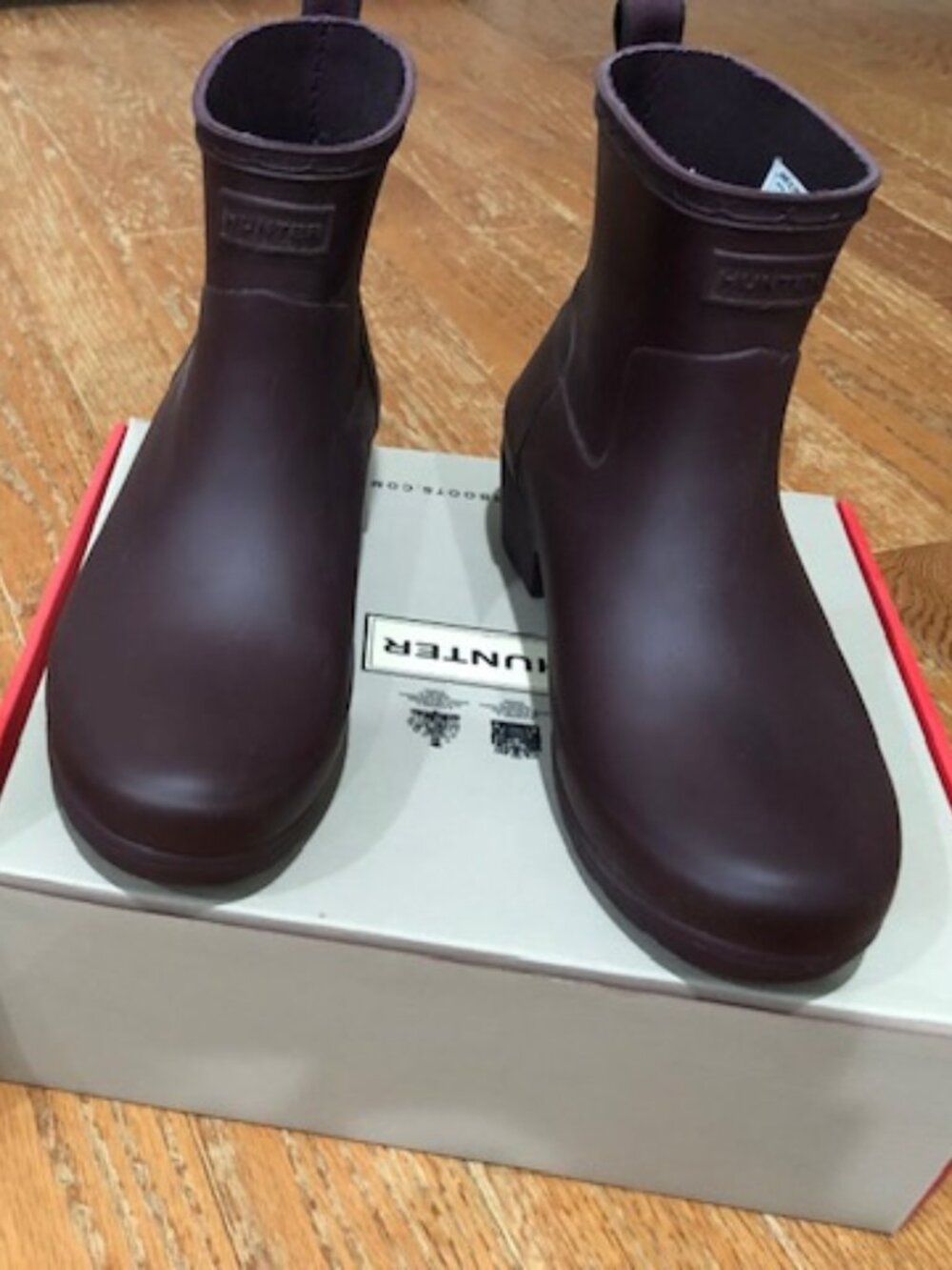 New Hunter ankle biker boots and cleaner
